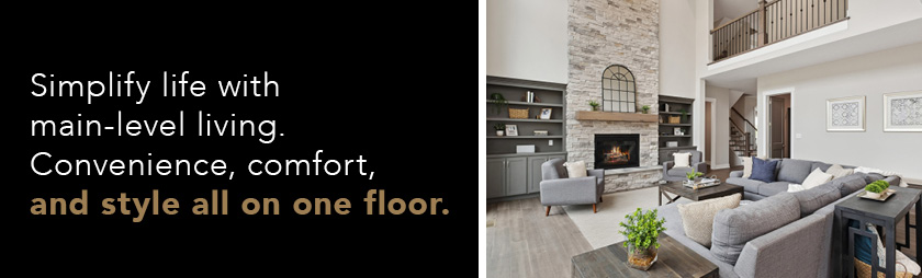 interior living room of a new home in PA