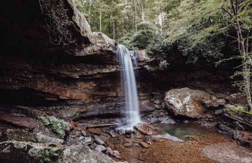 The Cucumber Falls at Ohiopyle State Park, USA